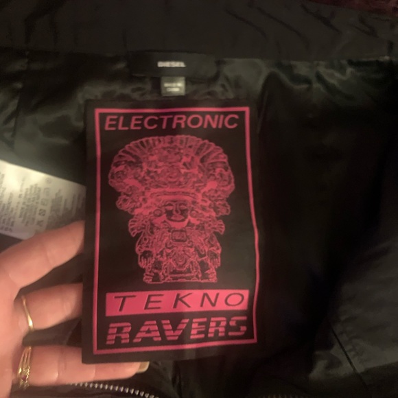 ELECTRONIC “TEKNO RAVERS” Thick nylon mini skirt - Picture 3 of 4